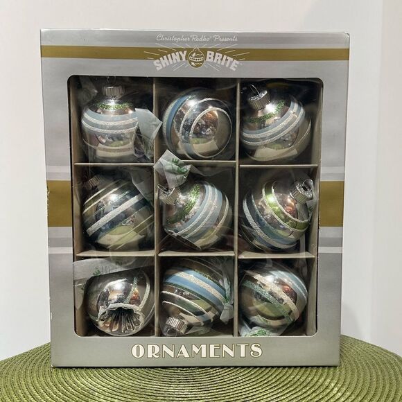 Christopher Radko Shiny Brite Ornaments NWT - Picture 1 of 5
